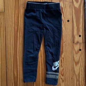 Nike black leggings - size 4T